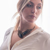 Collana con doppia pietra ossidiana